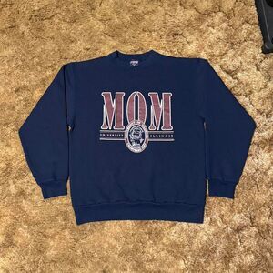 Vintage University of Illinois Mom Crewneck College Parent Sweatshirt XLarge